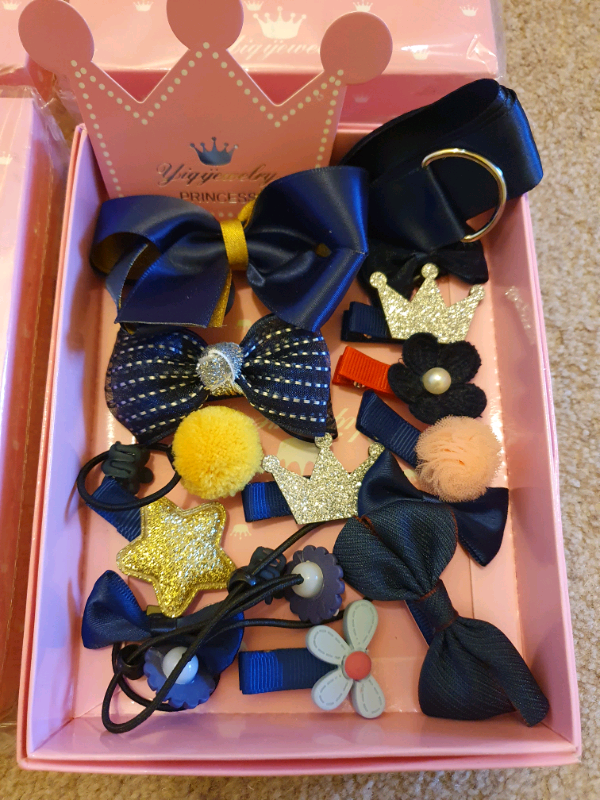 New Girls Hair clips box set Assorted 18 pcs