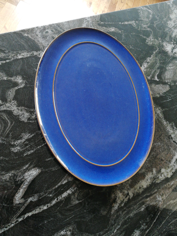 Denby imperial blue serving platter