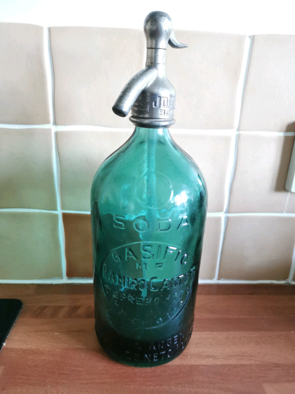 Vintage glass Argentina Seltzer / Soda Bottle