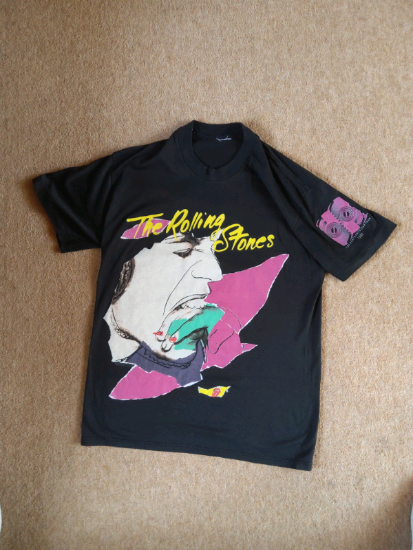 ROLLING STONES 1989 NORTH AMERICAN TOUR T SHIRT. 
