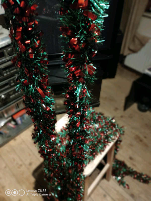 Christmas 6 length of Christmas tinsel for sale