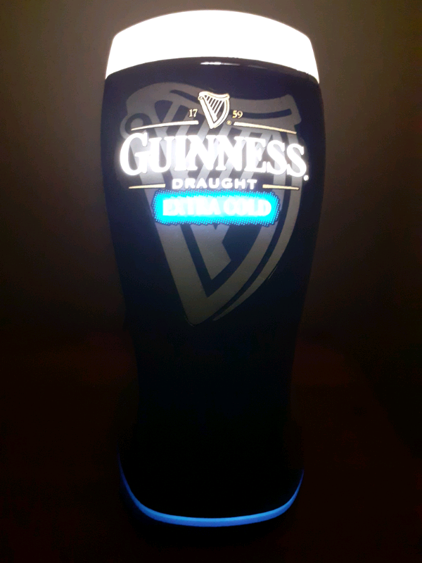 RETRO GUINNESS EXTRA COLD BAR FONT LIGHT