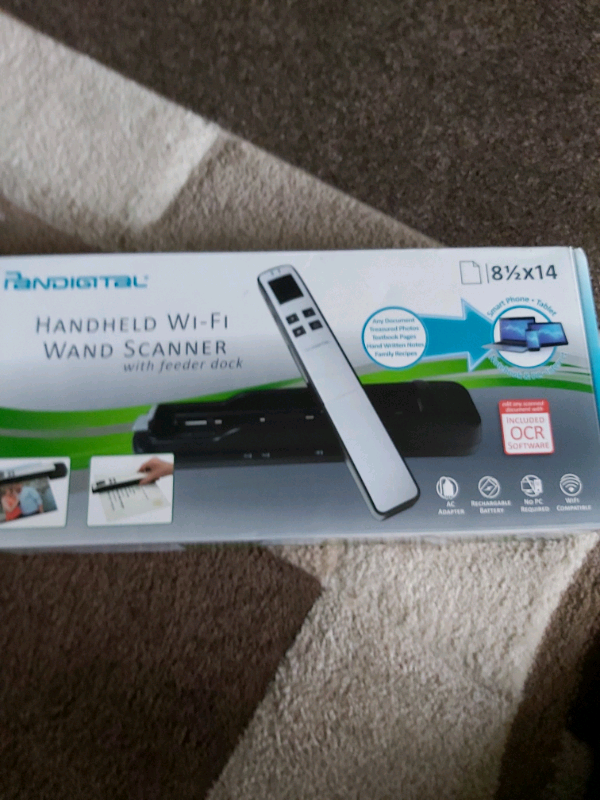 Pandigital Handheld wifi wand scanner Brand New