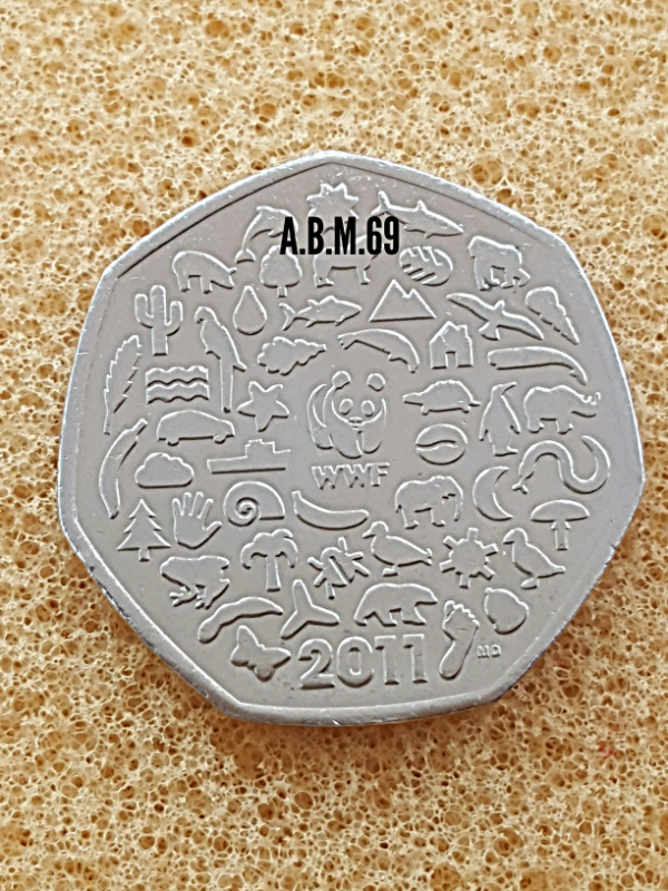 50p coin WWF  2011.