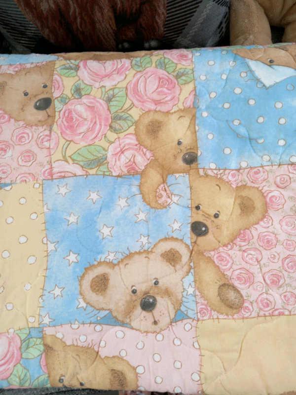 Paper Bears Quilted Throw
