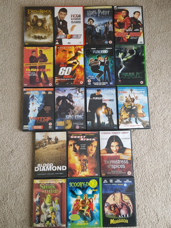 Range of classic DVD movies 