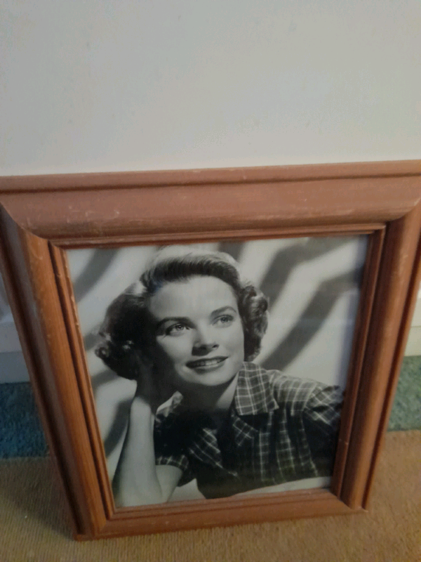 Grace Kelly  Hanging  Picture in Pine Frame 