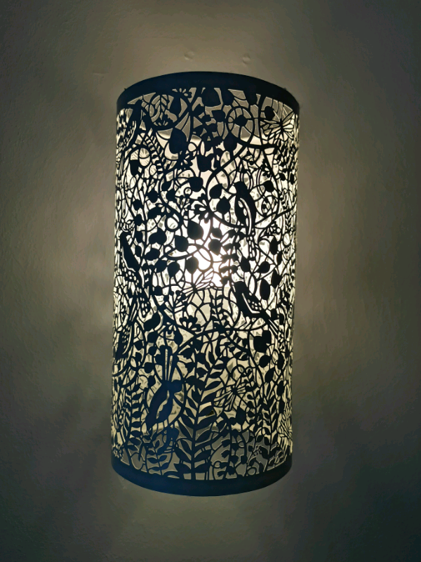 Wall lights. 2 off. White. Modern. ES14 bulb fitment. VGC. 