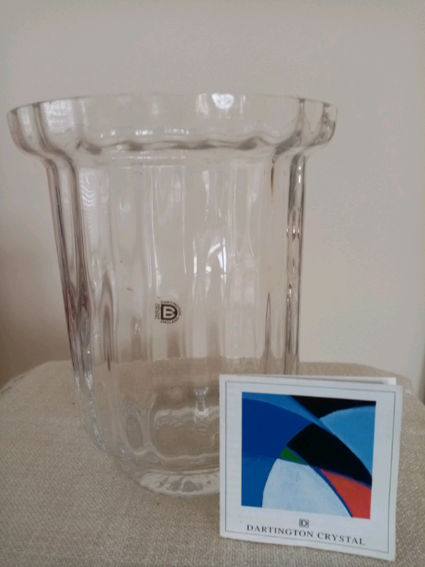 Dartington large Crystal Vase 