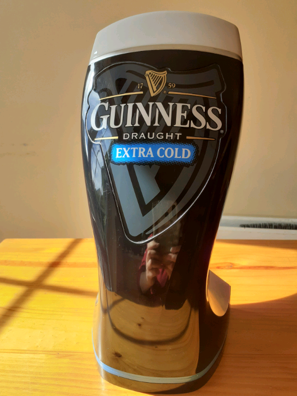 image for RETRO GUINNESS EXTRA COLD BAR FONT LIGHT