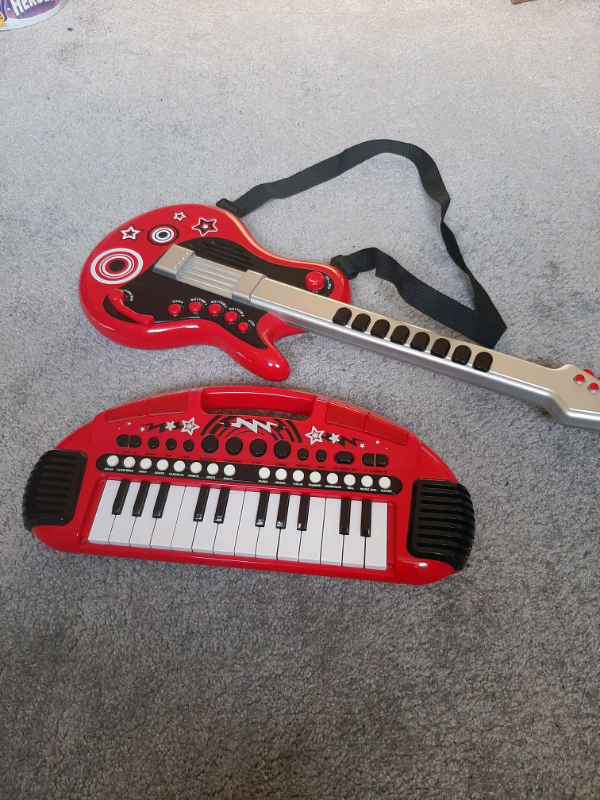 ELC guitar and small keyboard. 