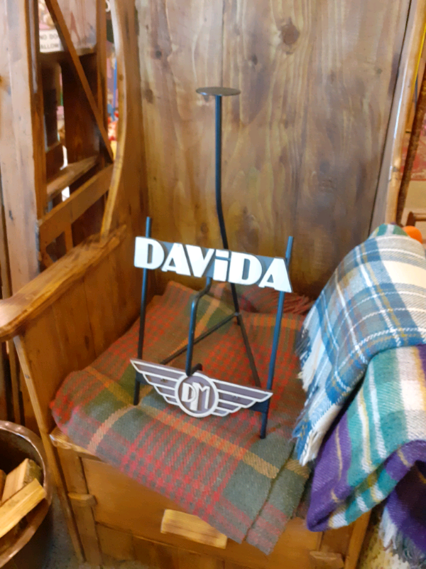 Davida Motor Bike/Cycle Helmet Stand.Classic vintage.Shop display