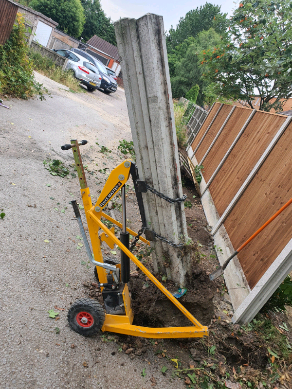Fencing, post pulling service