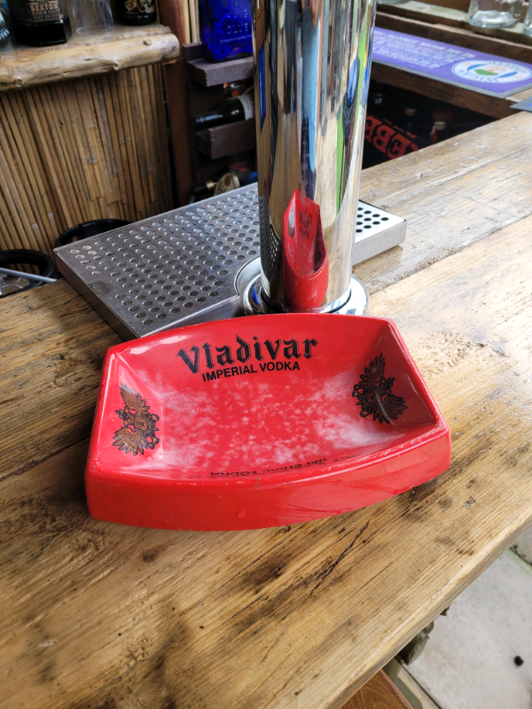 Genuine Vladivar vodka ashtray 