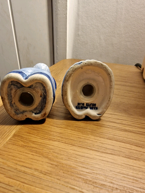 Delft Ceramic Cruet Salt & Pepper Set Couple