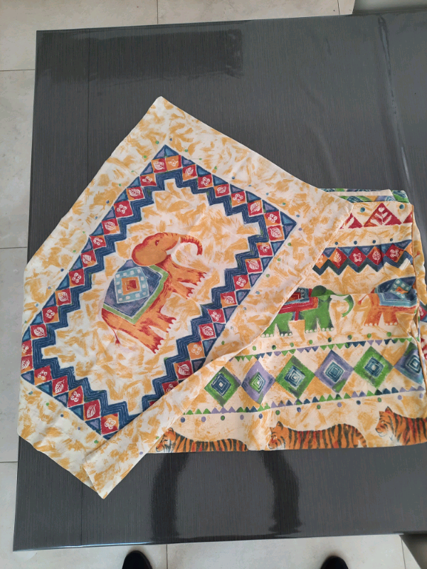 SINGLE DUVET SET KIDS ANIMAL TIGER ELEPHANT