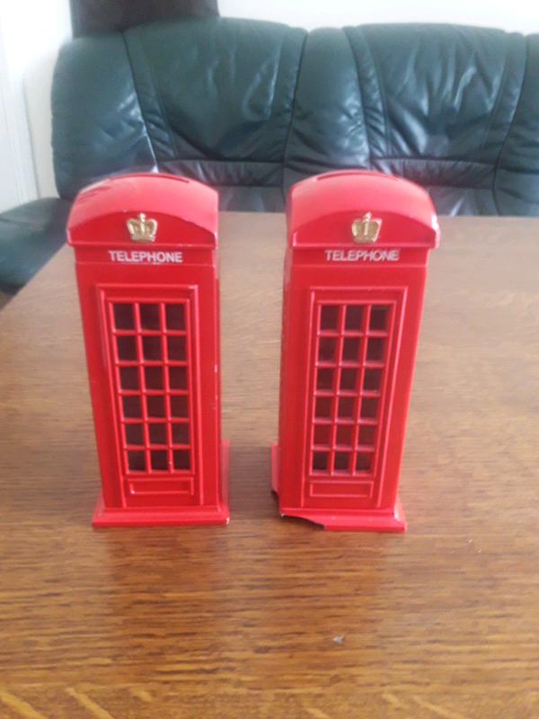 Royalmail postbox money boxes red (2) for sale, new 
