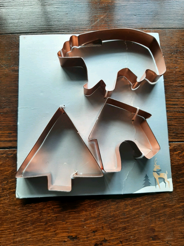 Copper Coloured Cookie Cutters by Sainsburys