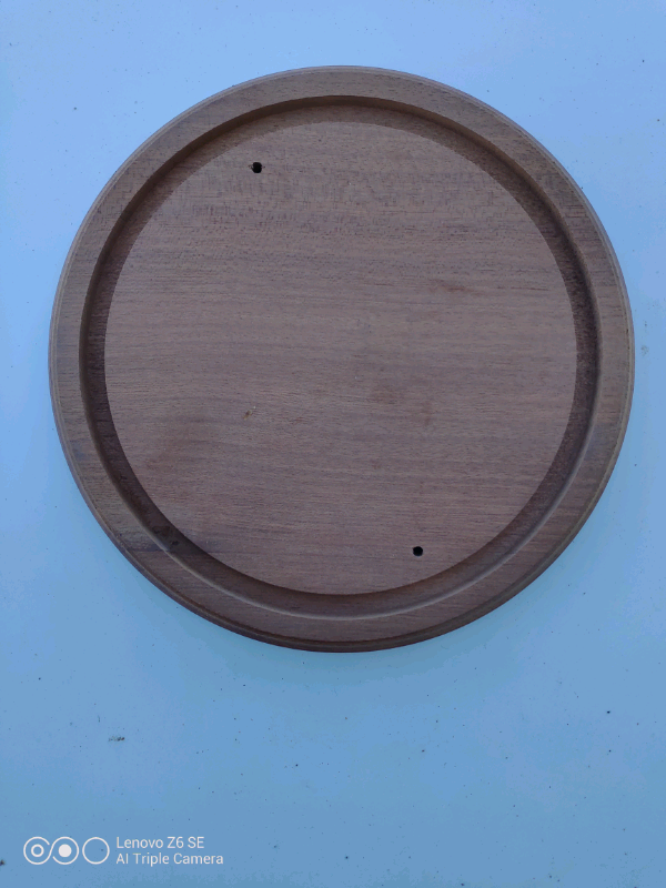 Wooden base ideal for mounting alderman on all clock