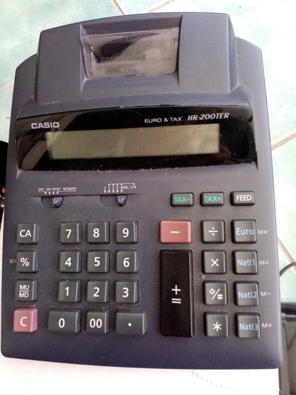 Casio HR 200TER desktop calculator 