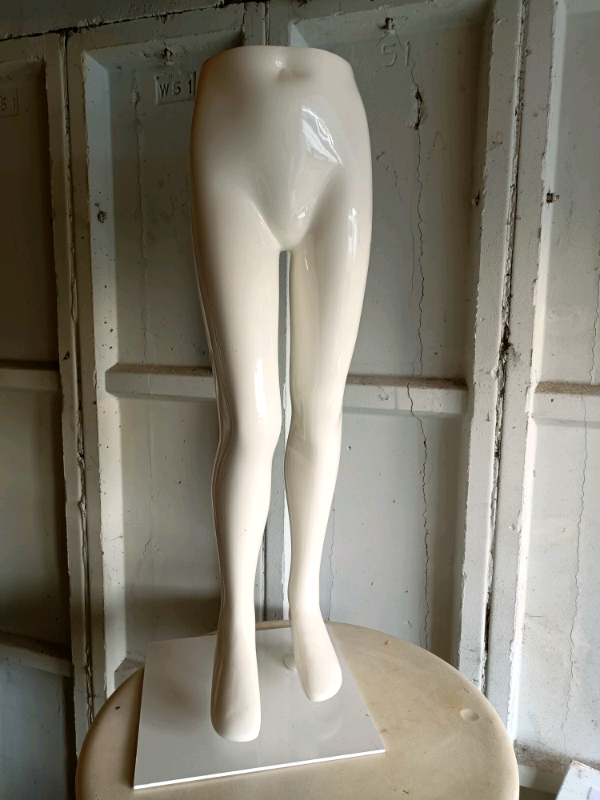 Girl Child mannequin legs - fibreglass with stand