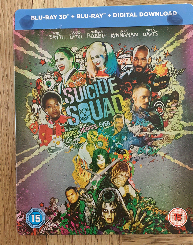 Suicide Squad Steelbook 3d blu ray