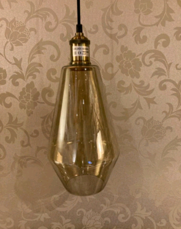 Pendant light - smoked glass