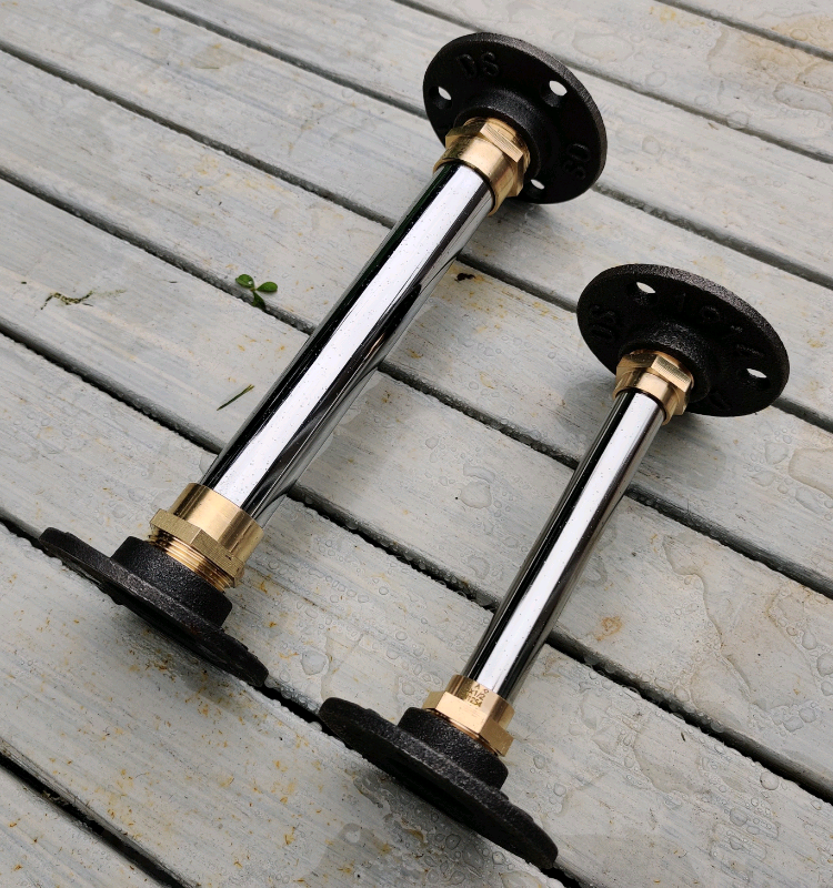 Industrial Designed CHROME COATED Copper Pipe Stands