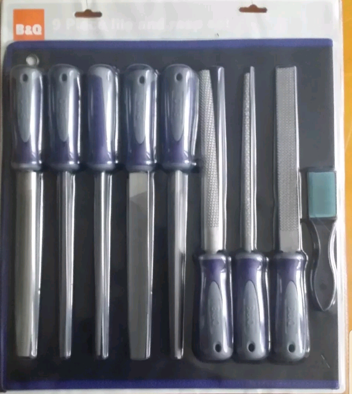 9 piece file and rasp set