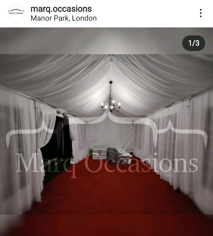 Marquee hire starting from £420 & House lights starting from £220!!! 