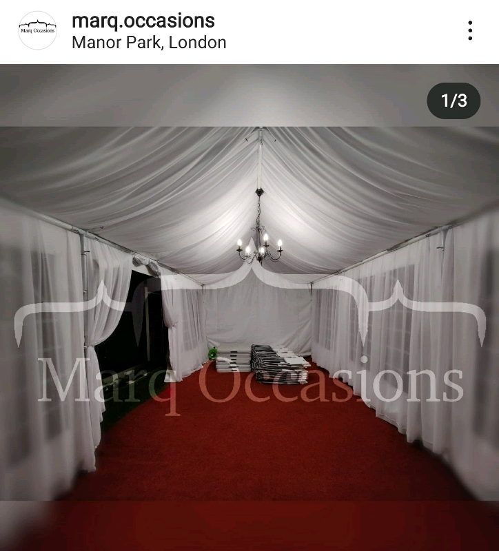 Marquee hire starting from £420 & House lights starting from £220!!!!