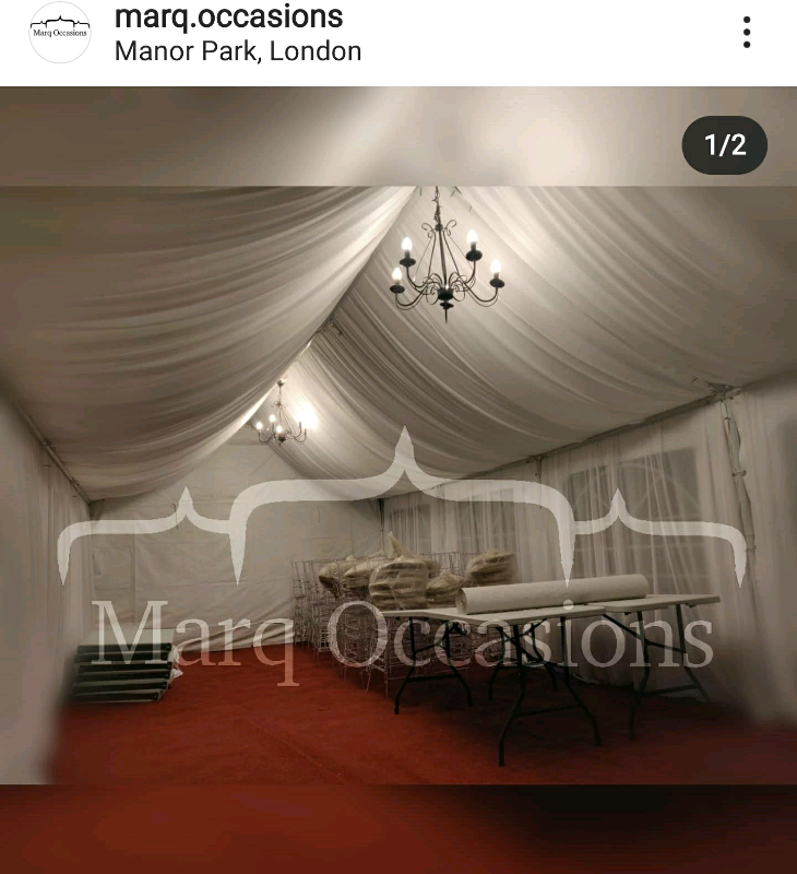 Marquee hire starting from £420 & House lights starting from £220!!!