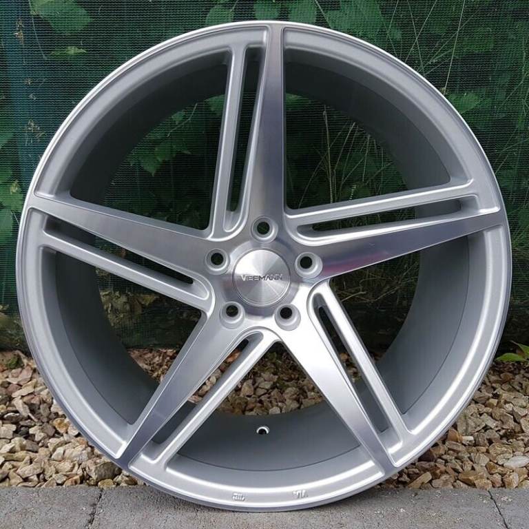 19x9.5Inch Veemann V-FS31 alloys 5x112 (Silver Machined) For Audi A4,A5,A6 Models (Deep Concave)