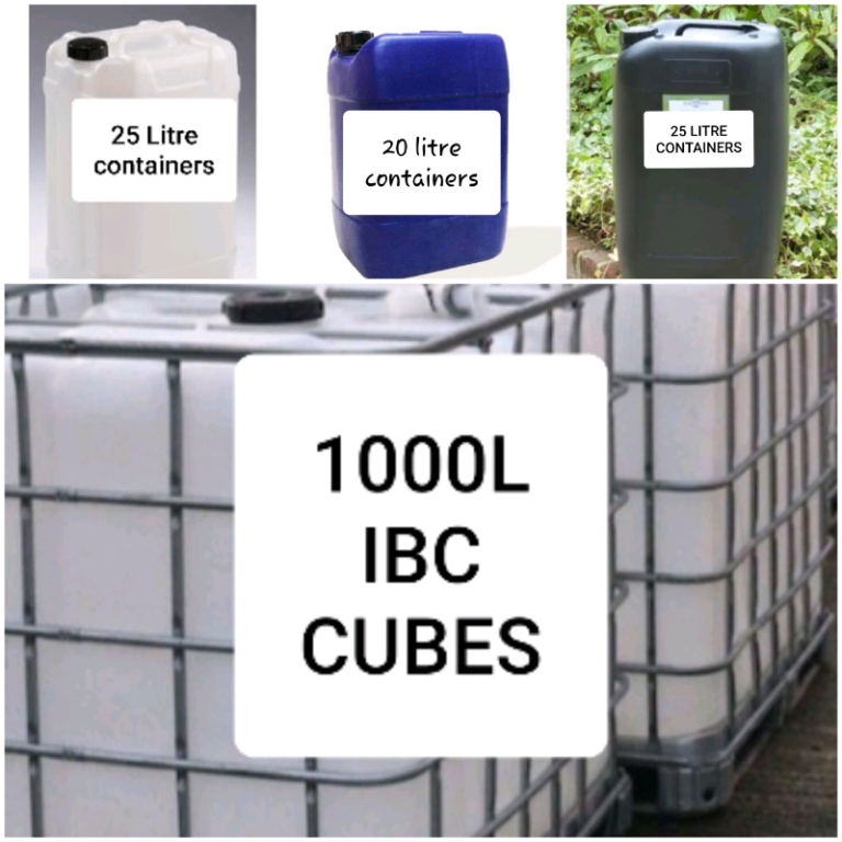 1000 25 25L 1000L L IBC CUBES CONTAINERS DRUMS JARS TANKS BARRELS