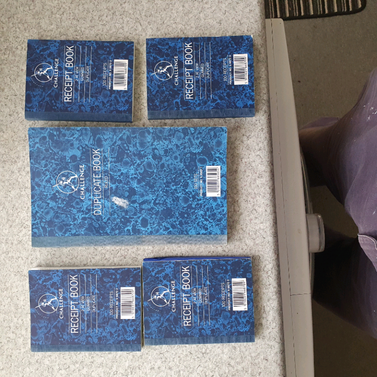 Receipt Books x5