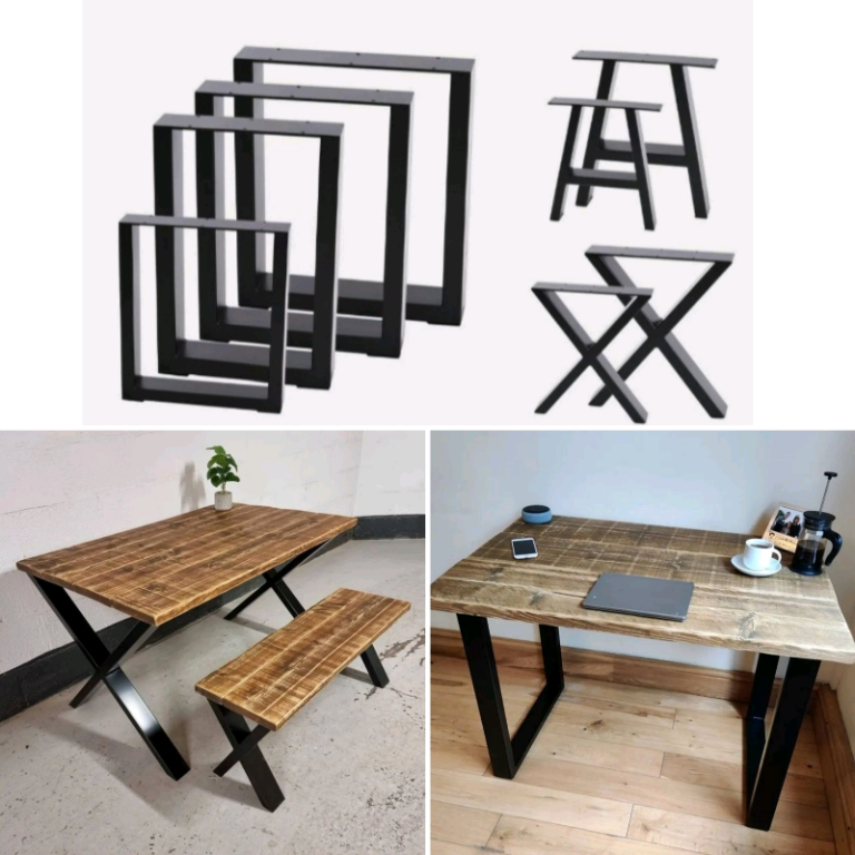 Industrial Steel Table & Bench Legs 