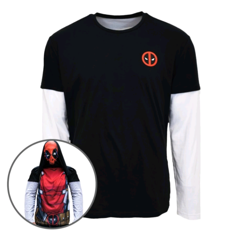 Deadpool Reversible Long Sleeve T-Shirt BNWT