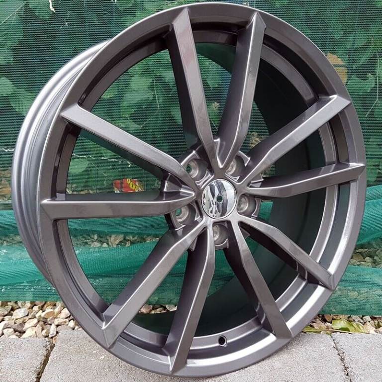 18 & 19Inch 5x112 Pretoria (Gunmetal) style alloy wheels and tyres - Suits most VW, Seat Audi A3 ETC
