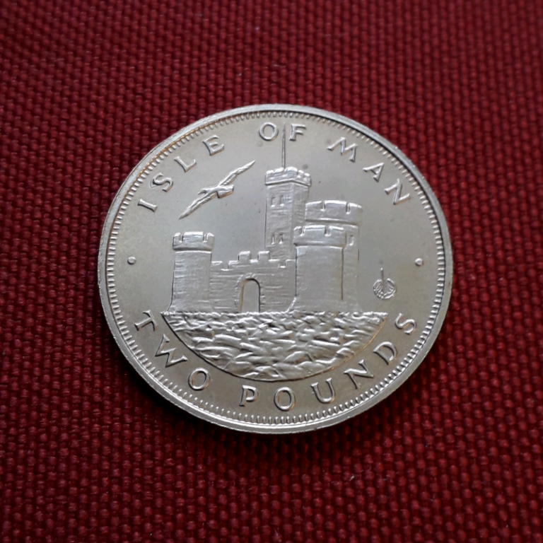 £2 1986 Rare Uncirculated - Isle of Man coin