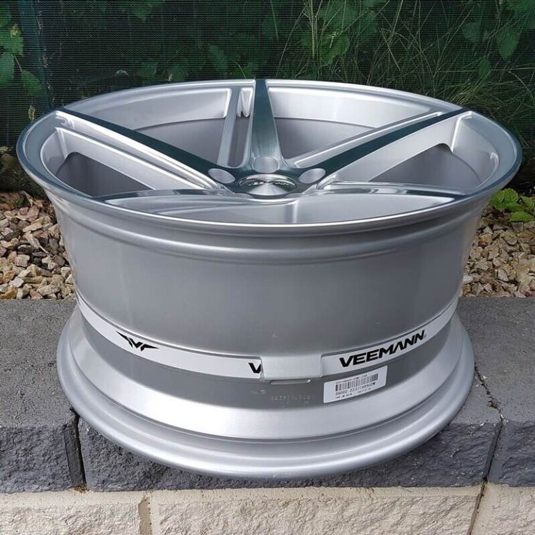 19x9.5Inch Veemann V-FS31 alloys 5x112 (Silver Machined) For Audi A4,A5,A6 Models (Deep Concave)
