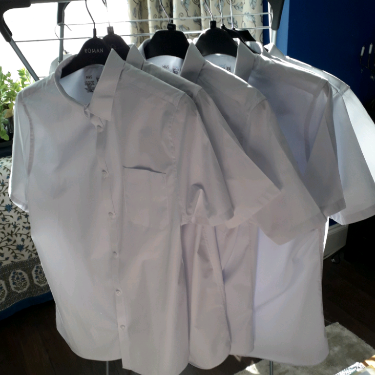 5 NEW  school shirts, boys