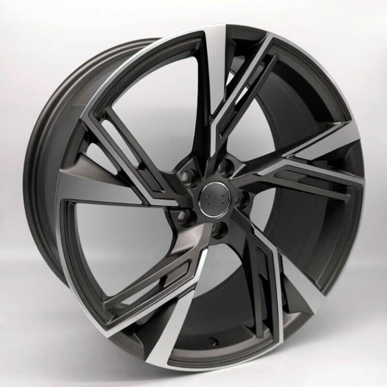 18Inch Rs6 (Gunmetal mf) style Alloy wheels and tyres (5x112) Suits Most VW, SEAT ETC