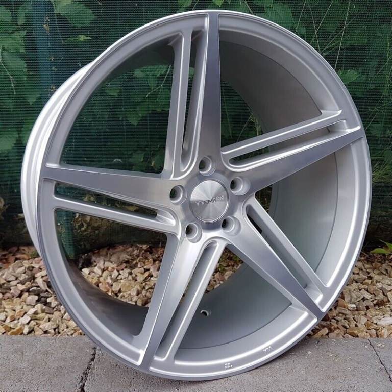19x9.5Inch Veemann V-FS31 alloys 5x112 (Silver Machined) For Audi A4,A5,A6 Models (Deep Concave)