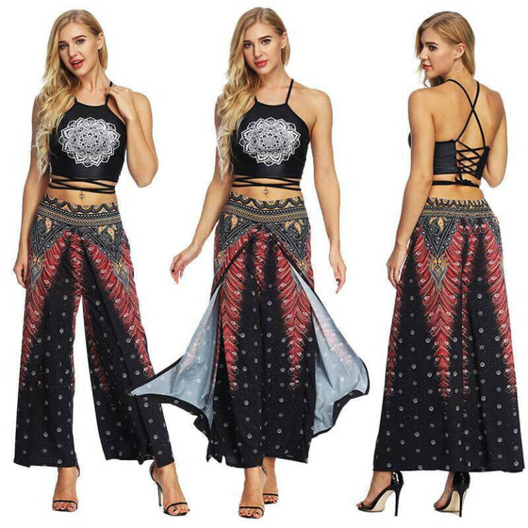 Woman's Bohemian Beautiful Palazzo Trouser Loungewear/Lingerie