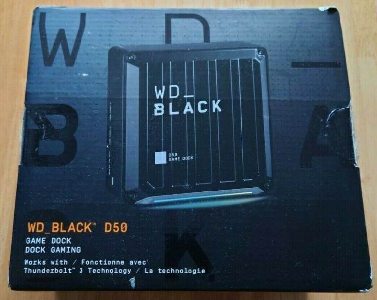 WD Black D50 Game Dock with Thunderbolt 3 (2TB SN750 NVMe Storage) - F