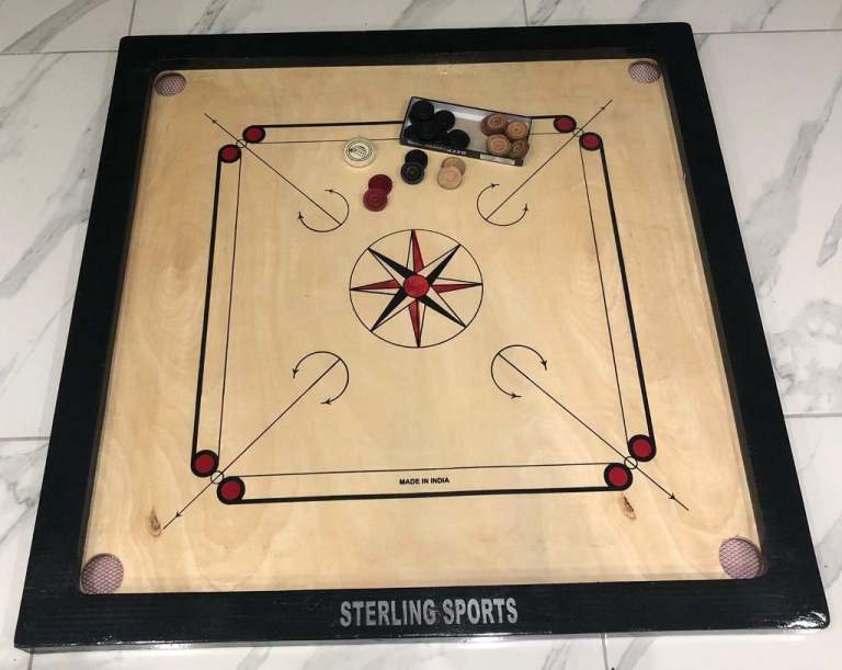 BRAND NEW CARROM BOARD - 33” x 33” - WITH STRIKERS AND COINS - BOARD GAME INDIAN SNOOKER