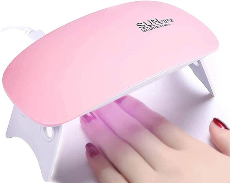 SUN PINK 6W MINI UV LED NAIL LAMP PROFESSIONAL GEL DRYER COMPACT LIGHTWEIGHT
