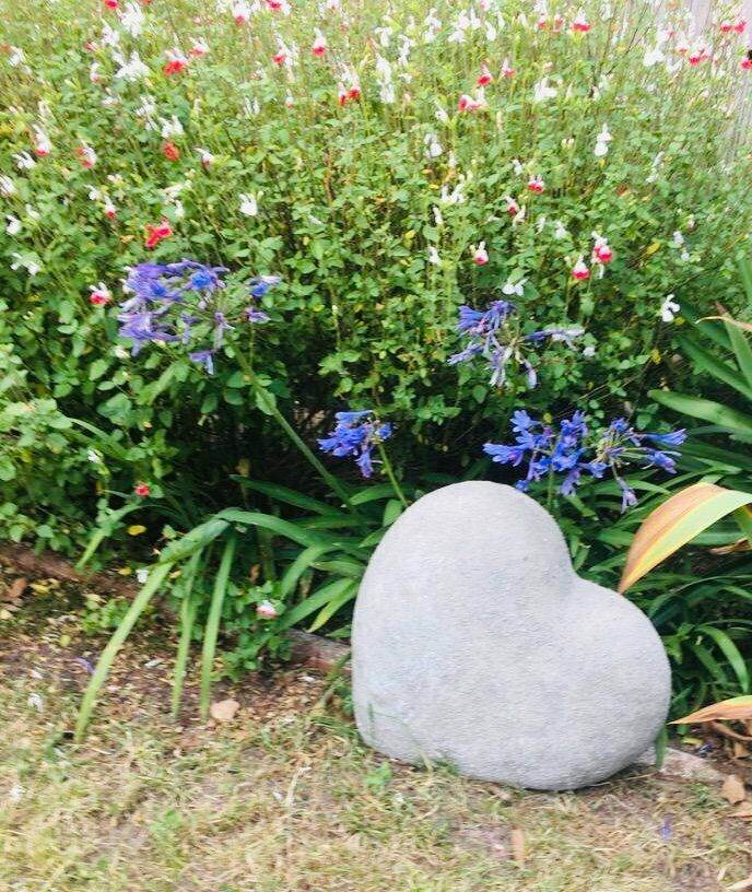 Heart of Faith Stone Garden Ornament