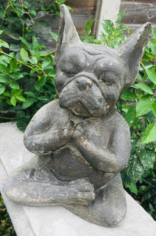 Yogi French Bull Dog Garden Ornament