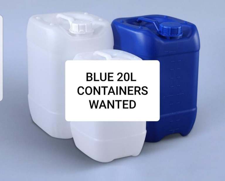 WANTED !!  20L 20 L LITRE WATER CONTAINERS JARS DRUMS  WANTED